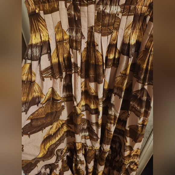 FARM RIO Malocas Beige Sleeveless Midi Dress - Picture 4 of 12